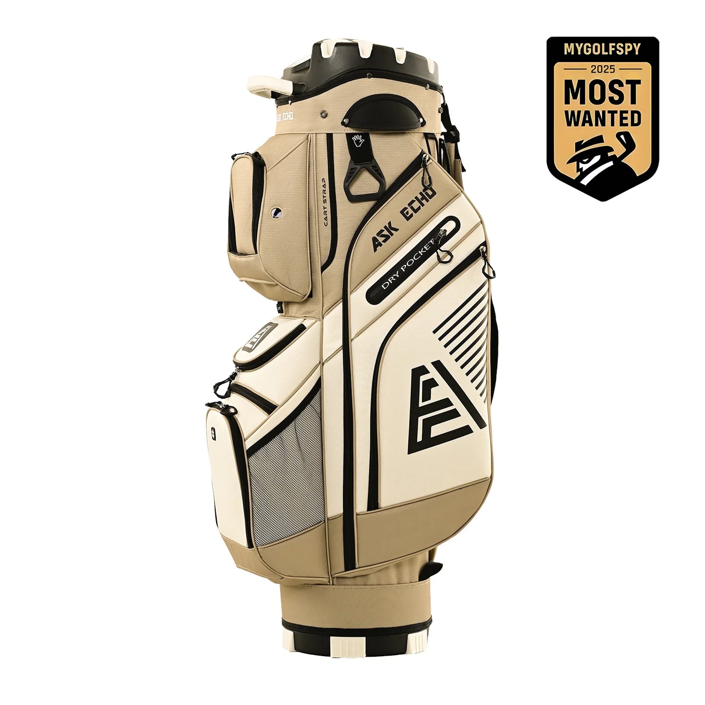 Ask Echo 2024 T-LOCK 14 Way Organizer Dividers Golf Quiet Cart Bag / Toasted Almond